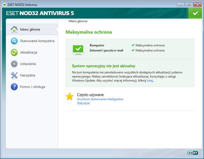 Eset NOD32 Antivirus (1 stan. / 1 rok) - Uaktualnienie (ENA-K1YD)