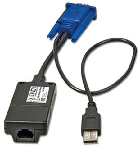 LINDY Lindy 39634 Computer Access Modul USB, VGA KVM Switch Cat-32/16 Czarny 39634