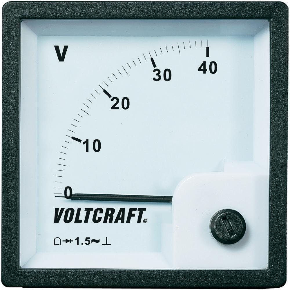 VOLTCRAFT Panelowy wskaźnik analogowy AM-72x72/40V