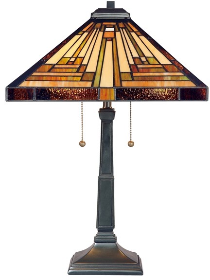 Elstead Lighting Lampa stołowa witrażowa TIFFANY STEPHEN QZ/STEPHEN/TL -