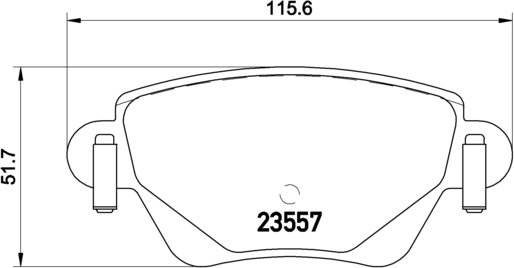 BREMBO Zestaw klocków hamulcowych, hamulce tarczowe P 68 028