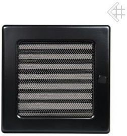 Kratki.pl Kratka kominkowa malowana czarna 17x17 z żaluzją 6674-898A9_2013020209