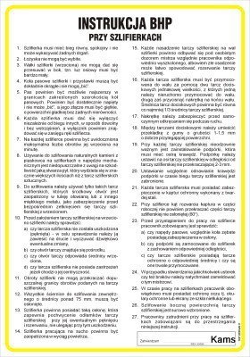 TD IAC01 Instrukcja BHP przy szlifierkach