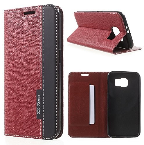 Samsung LD Case a000134, materiału/O wyglądzie skóry do Galaxy S6 G920 Czerwony