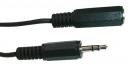 Schwaiger Kabel Jack 3.5 mm, wtyk - gniazdo, 5m, czarny KHA4036533