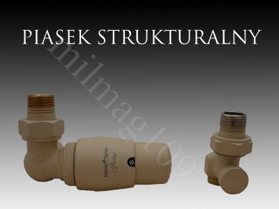 Mera Term Zestaw zaworów grzejnikowych termostatycznych MASTER lewy PIASEK STRUK