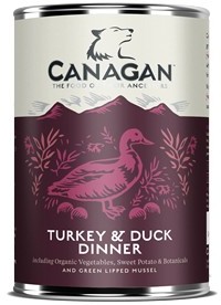 Canagan Turkey & Duck Dinner 400G  Puszka Dla Psa (Indyk I Kaczka)