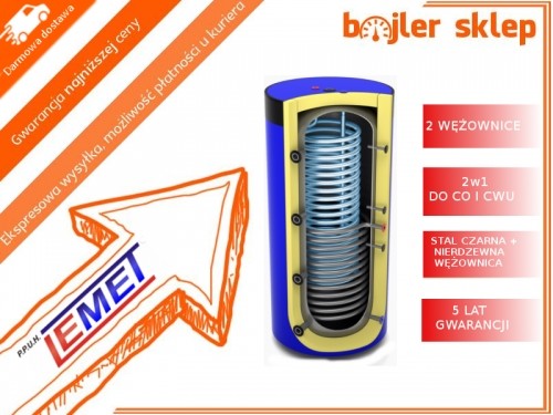 Lemet Zbiornik higieniczny SPIRO firmy 600L/5 1w 1 WĘŻOWNICA BUFOR WYSYŁKA POBRANIOWA GRATIS