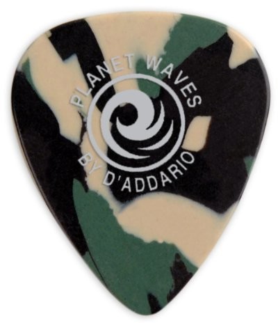 D'Addario Planet Waves 1 CCF2  10 chorągiewek Classic celluloid chorągiewek Camouflage 10 chorągiewek Standard Shape, n/d 1CCF4-10