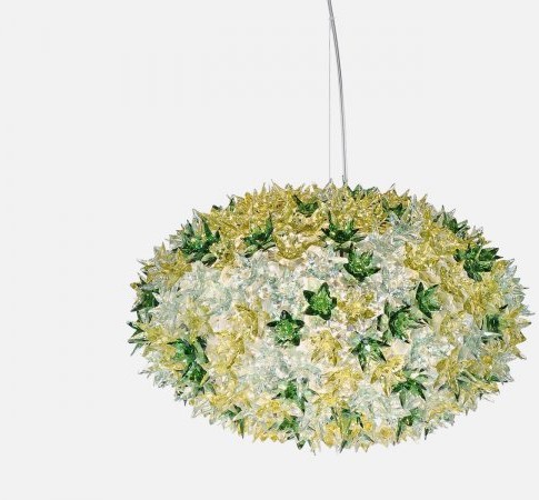 Kartell Lampa Wisząca Bloom transparentna miętowa - 9265-MN