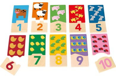 Jumbo SPIE GOULA Puzzle drewniane Duo 1-10 D53329