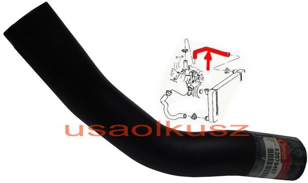 Crown Górny wąż chłodnicy Jeep Grand Cherokee 4,7 V8 1999-2000