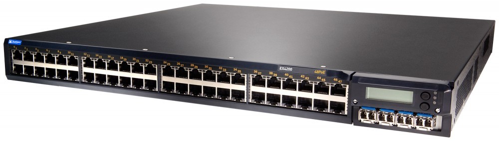 JUNIPER JUNIPER SWITCH - L3 - MANAGED - 48 X 10/100/1000 POE  4 X 40 GIGABIT EX4300-48P