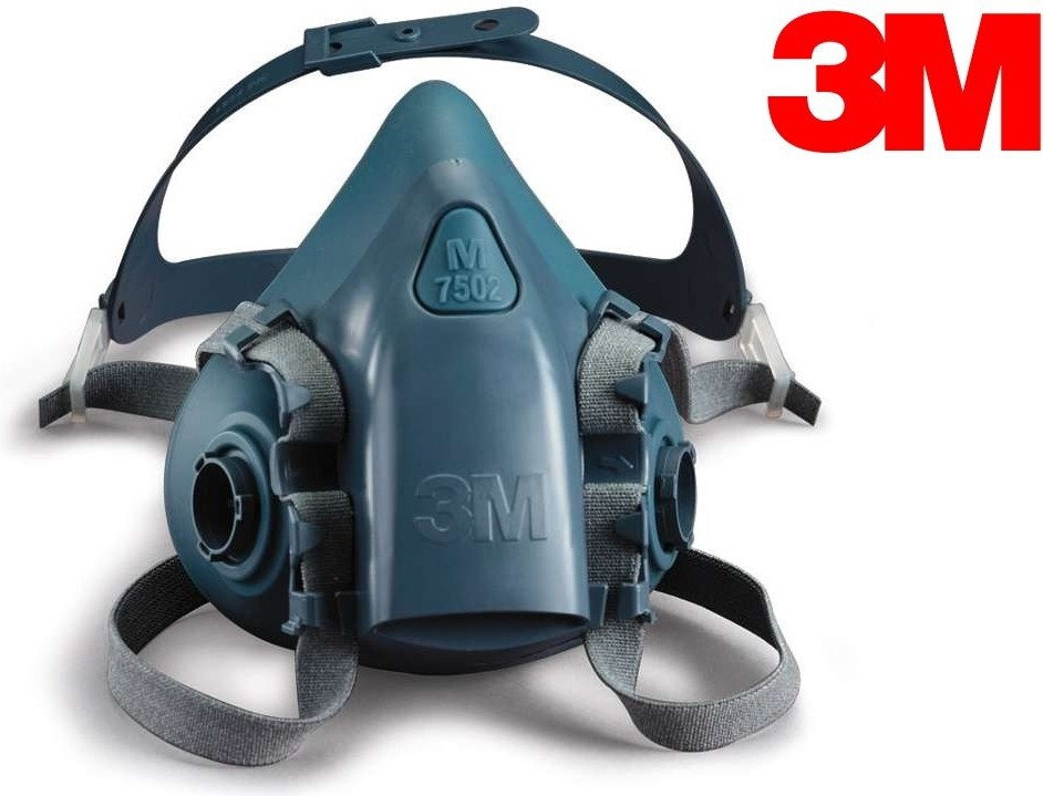3M Półmaska wielokrotnego użytku seria 7500 Rozmiar M Sredni 7502 jasnoniebieska