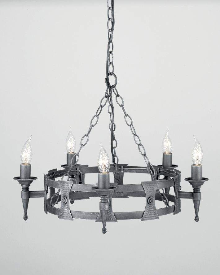 Elstead Lighting SAXON SAX5 BLK/SIL