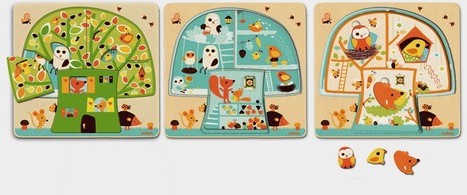Djeco Puzzle dla najmłodszych Drzewo