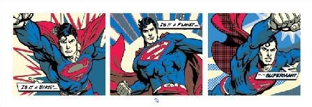 Pyramid Posters Superman (Pop Art Triptych) - reprodukcja PPR67086