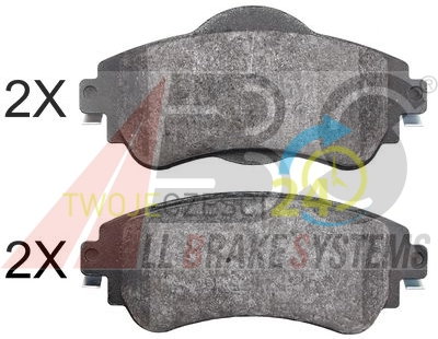 A.B.S. Zestaw klocków hamulcowych, hamulce tarczowe 37890