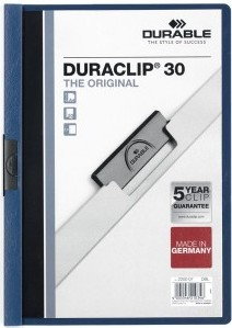Duraclip DURABLE Skoroszyt zaciskowy 30 granatowy DU001-11