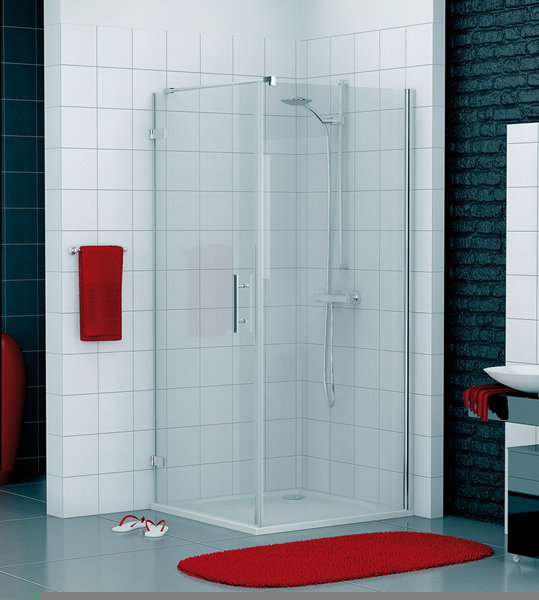 Ronal PUDT2PSM41007 - - PUR PUDT2P Ścianka boczna do drzwi chrom transparent 100