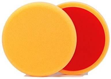 ALCLEAR 5513530AH gąbka polerska do usuwania hologramów, średnica: 135 mm, grubość: 25 mm, kolor: pomarańczowy, 2 sztuki (5513530AH_2)