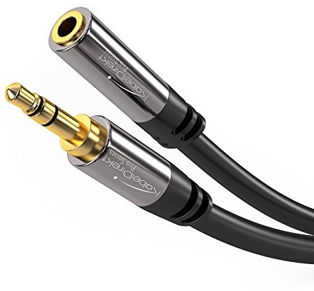 KabelDirekt PRO Series kabel AUX wtyk jack 3,5 mm na gniazdo 3,5 mm, 7,5 m 409