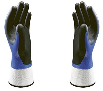 Showa 377 rękawiczki nitrylowe Foam Grip, niebieski 377XL
