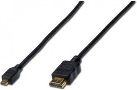 Assmann Kabel HDMI Micro Highspeed Ethernet V1.4 3D D/A M/M 1m AK-330109-010-S