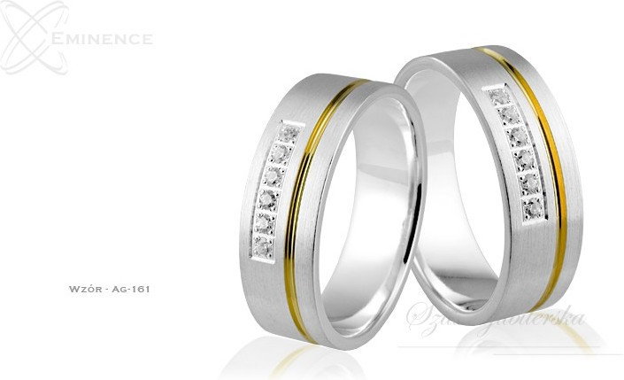 Eminence Obrączki srebrne - wzór Ag-161