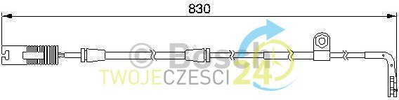 BOSCH Styk ostrzegwaczy, zużycie okładzin hamulcowych 1 987 474 958