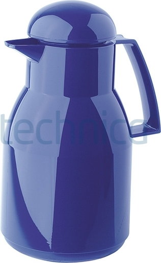 Helios Termos z tworzywa, z pokrywką 1 l, niebieski | , Top HELIOS-2734-008