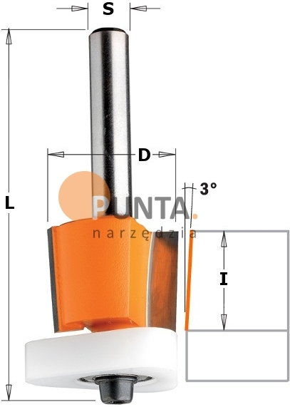 CMT FREZY DO WYKRAWANIA WGŁĘBIEŃ DO LAMINATÓW 3 w 1 807.128.11