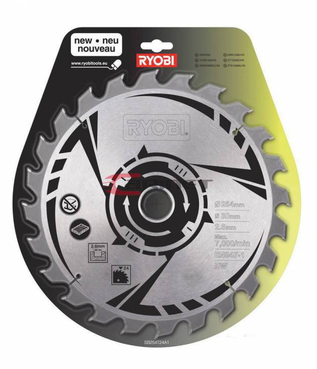 RYOBI TARCZA WIDIOWA 254 MM/24 ZĘBY SB254T24A1 5132002621