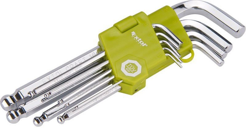 Extol CRAFT L-klucze imbus, zestaw 9szt 66001