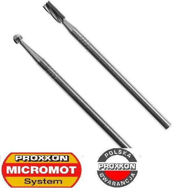 PROXXON 28750 Frezy z węglika wolframu do urządzeń MICROMOT Frezy - cylinder kul