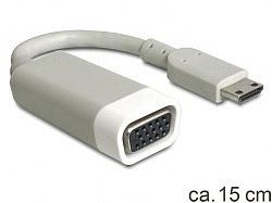 Delock Przejściówka HDMI VGA 65471 [1x Złącze męskie mini HDMI - 1x Złącze żeń