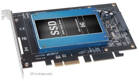 Sonnet Tempo SSD tsata6-SSD-E2 6 GB/s. Dzięki temu Mac Pro nigdy nie każe SATA PCIe 2.0 Drive card for SSD TSATA6-SSD-E2