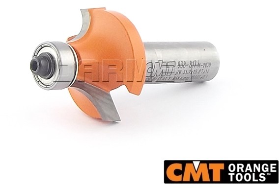 CMT Frez zaokrąglający do drewna z łożyskiem dolnym, średnica 31,7 mm, długość robocza 16 mm, promień 9,5 mm - CMT (938.817.11)