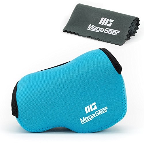 MegaGear megagear Ultra lekka torba na aparat z neoprenu marterial do lustrzanka cyfrowa Sony NEX-6 z obiektywem Sony NEX-7 z 16  50 MM, niebieski MG081