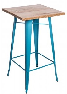 D2.Design Stół barowy Paris Wood niebieski jesion 73080