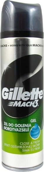 Gillette Mach3 Close & Fresh Efekt odświeżonej skóry 200ml