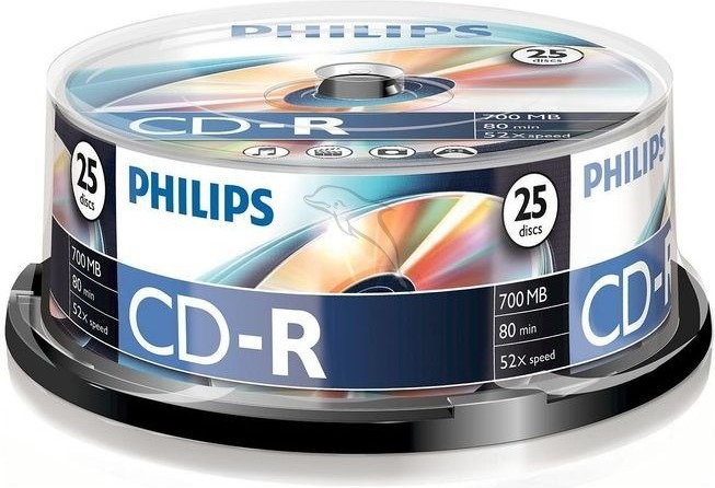 Philips CD-R 700MB 52x 25szt. CR7D5JB25/00