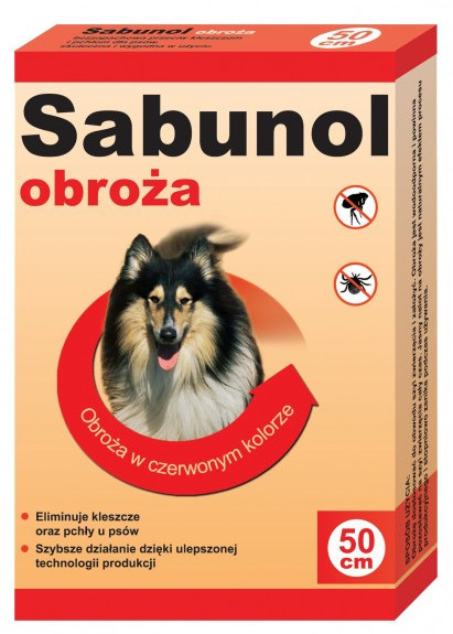 dr Seidla Sabunol Sabunol p kleszczom i pchłom CZERWONA 50cm