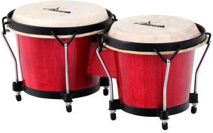 XDrum Bongo Club - Bongosy solidna konstrukcja, czerwone 00028576