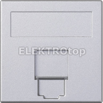 Kontakt Simon 50000085-033 Płytka S500, 1x RJ z osłoną uniwersalna; aluminium