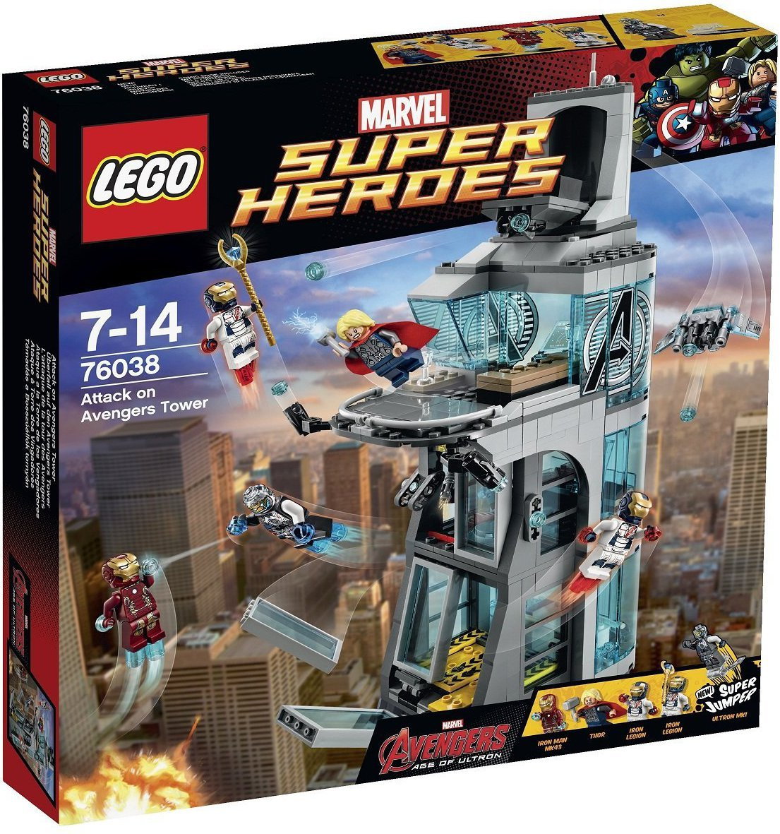LEGO Super Hero Atak na wieżę Avengers 76038