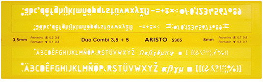 Aristo Szablon do liter Insonorm, pomarańczowy AR5305