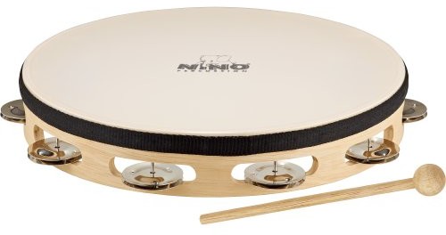 Nino Percussion nino47 drewno Tamburyn z imitacją futra NINO25