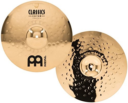 Meinl Cymbals meinl Cymbals cc14mh-B Classics Custom Serie 35,56 cm (14 cale) HiHat miednicy para nośnik Brilliant wykończenie CC14MHB