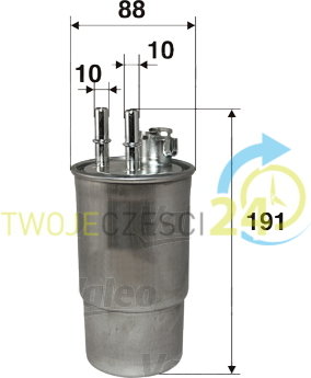 VALEO Filtr paliwa 587521